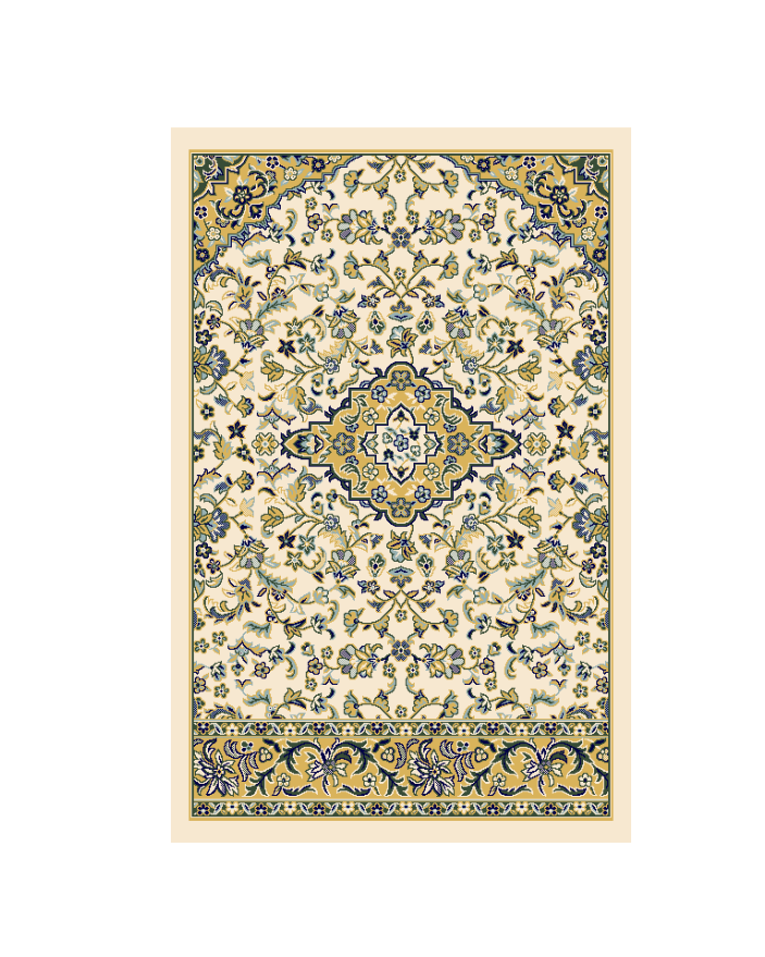 Rawda Collection prayer mat, Mada Carpet, green