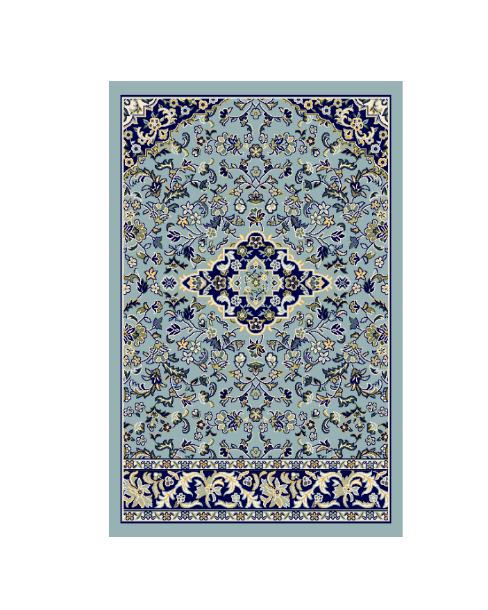 Rawda Collection prayer mat, Mada Carpet, green